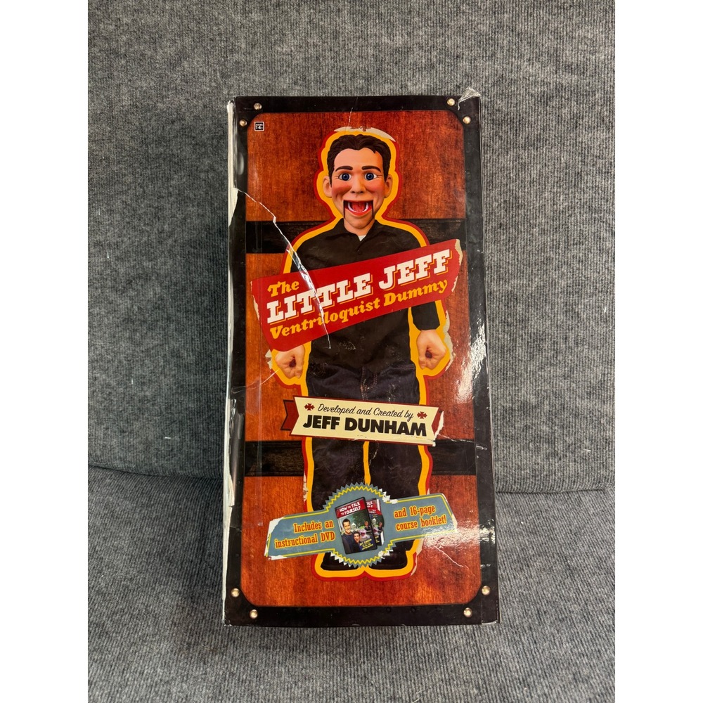 Jeff Dunham Little Jeff Ventriloquist Dummy Doll with Box and DVD Booklet